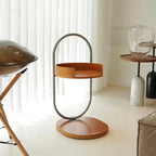 Modern elevated cat bed featuring a solid wood platform