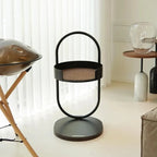 Modern elevated cat bed featuring a solid wood platform, metal frame