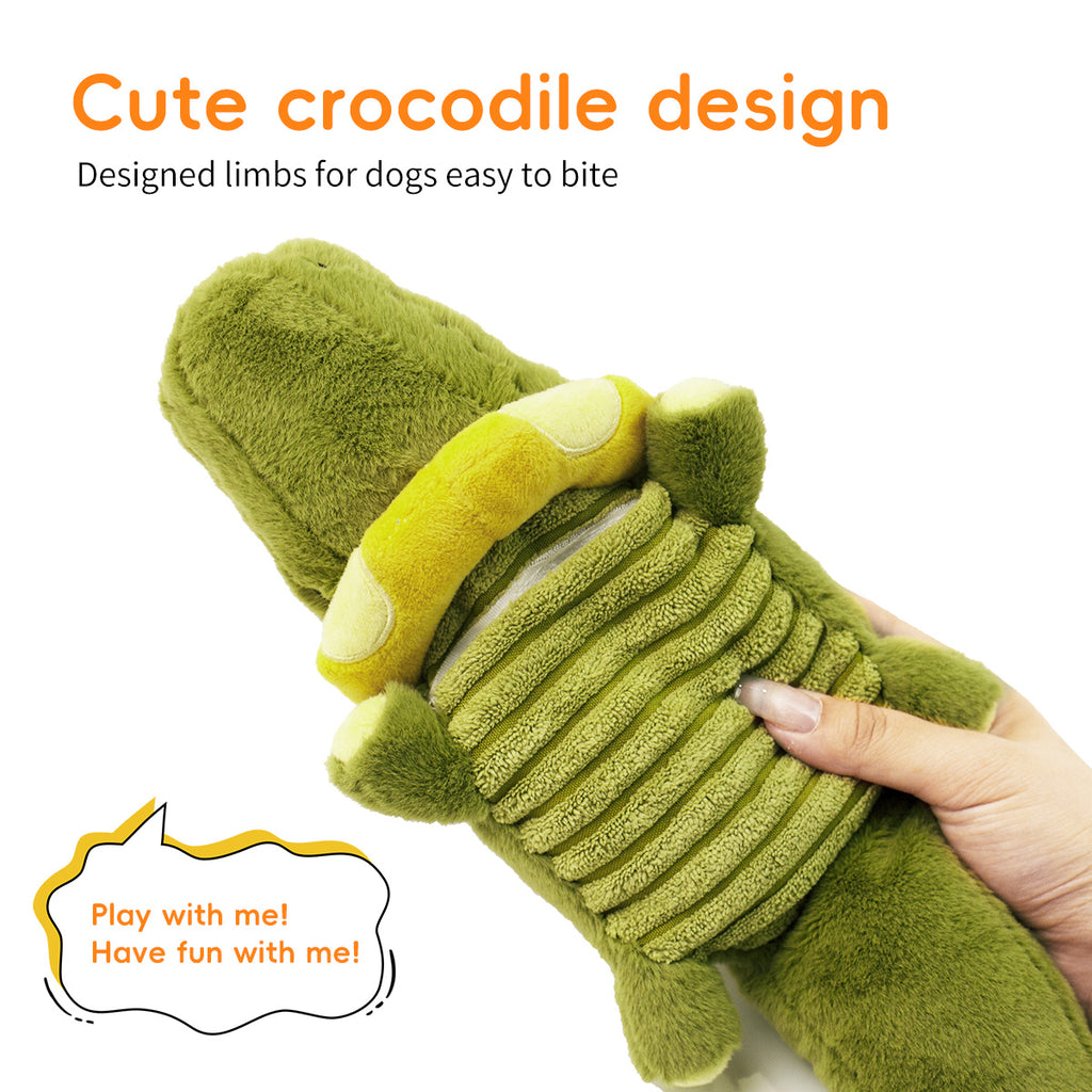 Vibrating plush toy-crocodile