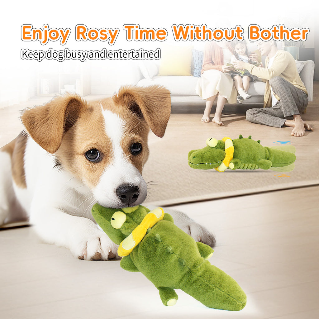 Vibrating plush toy-crocodile