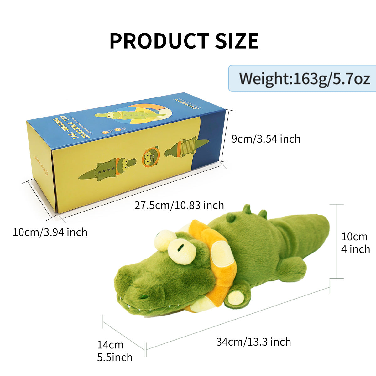 Vibrating plush toy-crocodile
