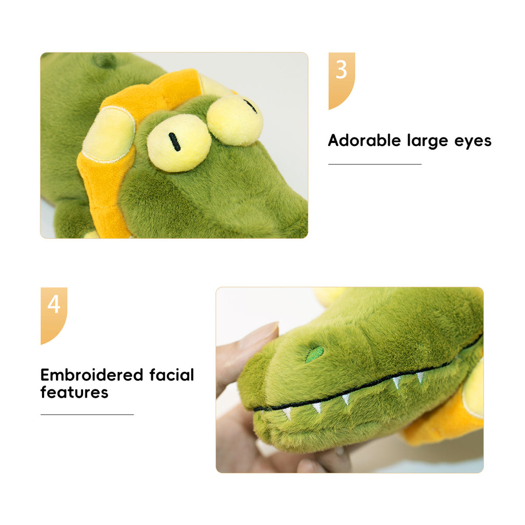 Vibrating plush toy-crocodile