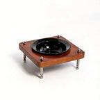 Designer dog & cat feeding station, microwave and dishwasher safe ceramic bowl