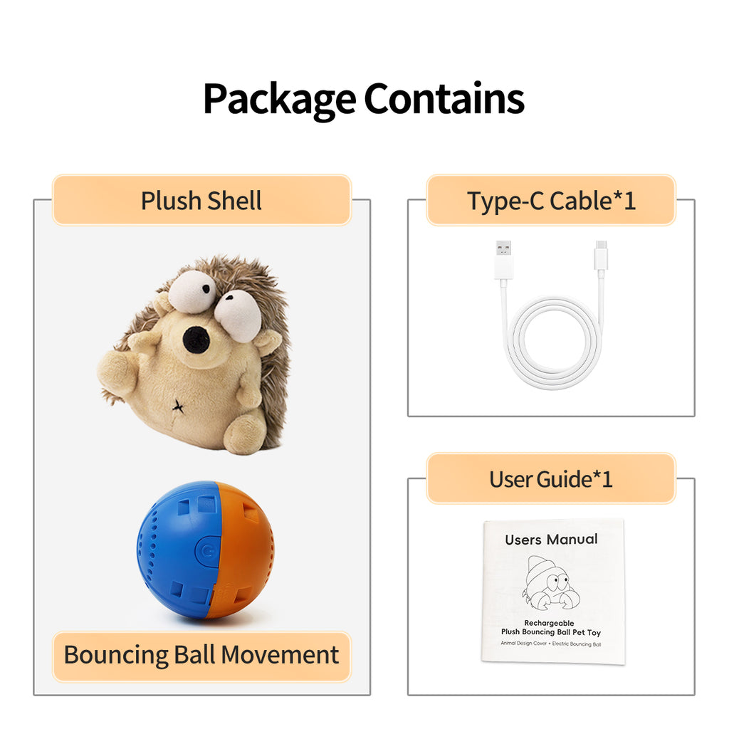 Vibrating plush toy-Hedgehog