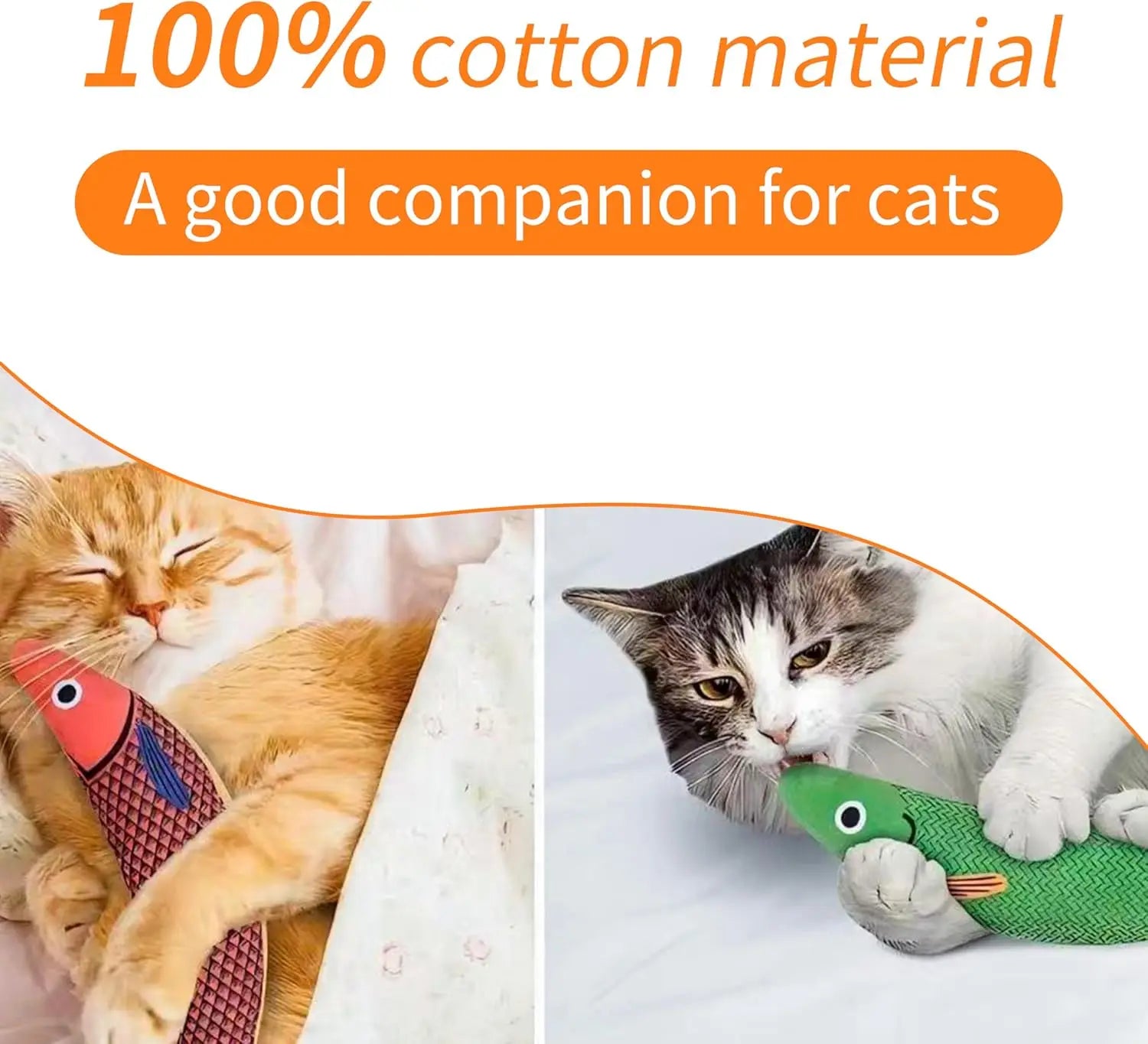 Interactive Catnip Rattle Toy, Sardine Squeaker Pet Toy