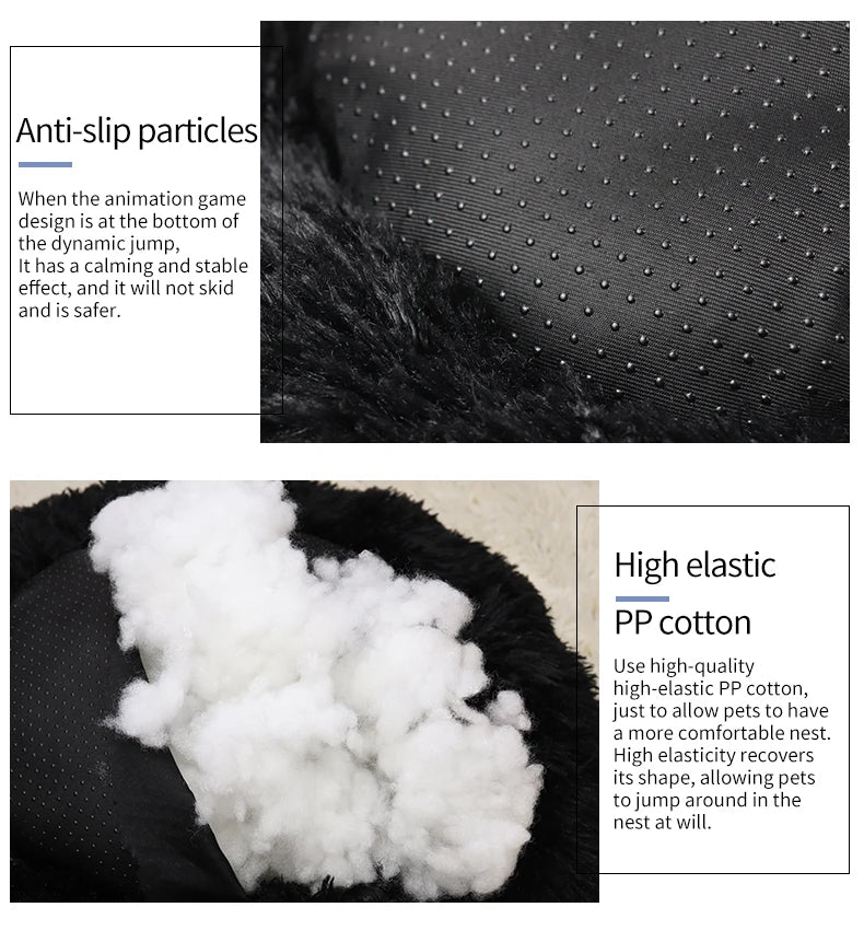 50cm Long Plush Cat Beds Cat Mat Round Soft Bed for Dogs Pet Cushion Cat Bed Sleeping Sofa Mats Pet