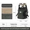 Cat Dog Pet Carrier Backpack Double Shoulder Portable Tote Breathable for Outdoor Cycling Biking Outing Hiking Large Size