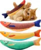Interactive Catnip Rattle Toy, Sardine Squeaker Pet Toy