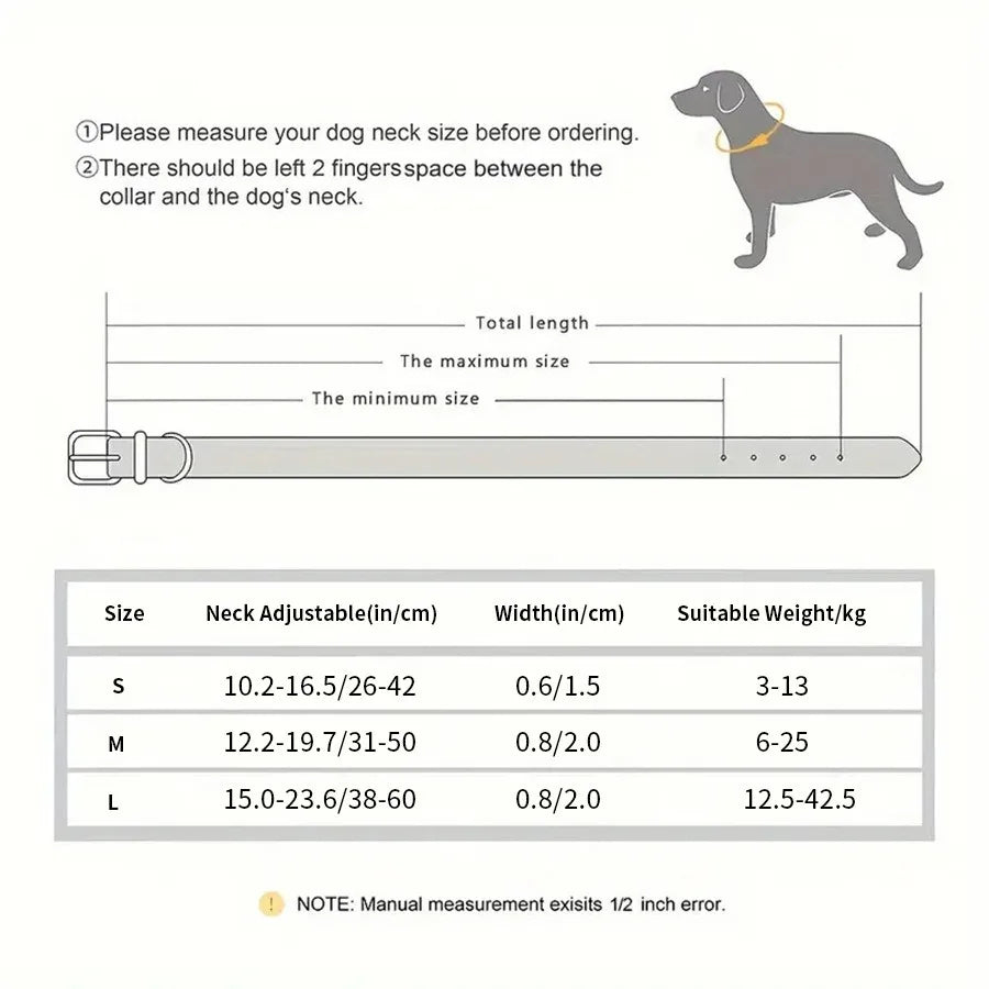 Cartoon Print Pattern  Pet Collar with Metal Buckle Ribbon Dog Collar with Engraving