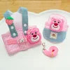 Materials Personalized Spring Summer Dogs Fashion Pet Harness Set Lights Traction Rope Outing Clothing Durable