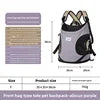 Cat Dog Pet Carrier Backpack Double Shoulder Portable Tote Breathable for Outdoor Cycling Biking Outing Hiking Large Size