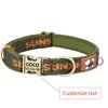 Cartoon Print Pattern  Pet Collar with Metal Buckle Ribbon Dog Collar with Engraving