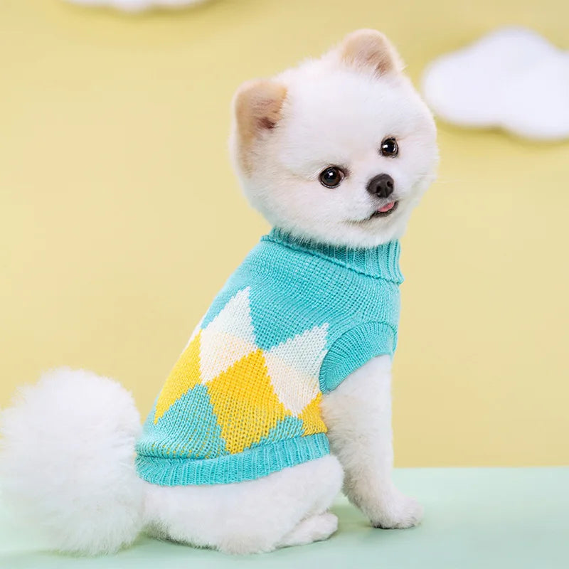 Pet Sweater Polka Dot Design Simple Fashion Dog Christmas Clothing
