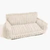 New for Hot-Selling Striped Velvet Rectangular Pet Dog & Cat House Four Seasons Warm Plush Pet Bed