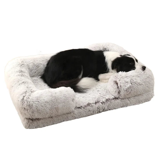 Dog Bed Washable Premium Fabric Comfy Ultra Soft Highly Quality Fashionable Rectangle Dog Bed Pet Sofa Bed