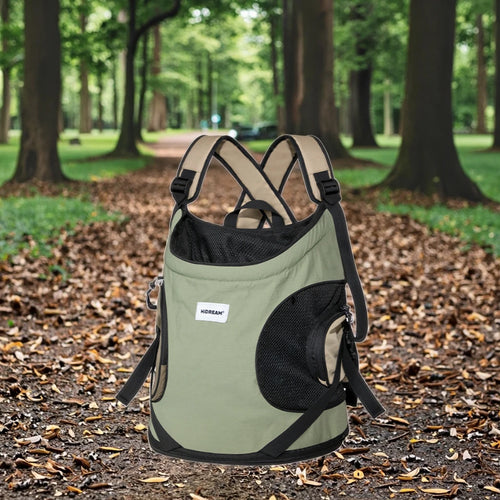 Cat Dog Pet Carrier Backpack Double Shoulder Portable Tote Breathable for Outdoor Cycling Biking Outing Hiking Large Size