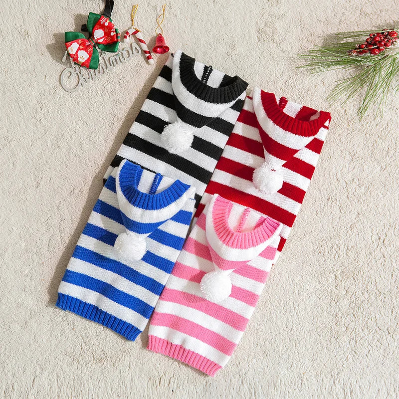 Pet Sweater Polka Dot Design Simple Fashion Dog Christmas Clothing