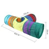 Foldable Three-Tube Cat Tunnel Toy: A minimalist design made from durable polyester fabric, specially crafted for pets and cats