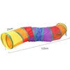 Foldable Three-Tube Cat Tunnel Toy: A minimalist design made from durable polyester fabric, specially crafted for pets and cats