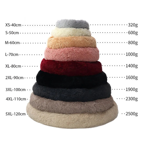 50cm Long Plush Cat Beds Cat Mat Round Soft Bed for Dogs Pet Cushion Cat Bed Sleeping Sofa Mats Pet