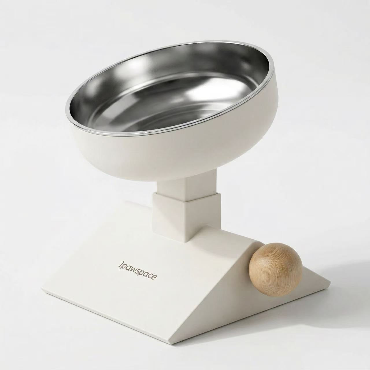304 Food-Grade Stainless Steel Cat Food Bowl - Adjustable Angle 0–17.5°