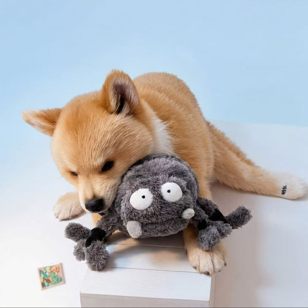 Vibrating plush toy-spider